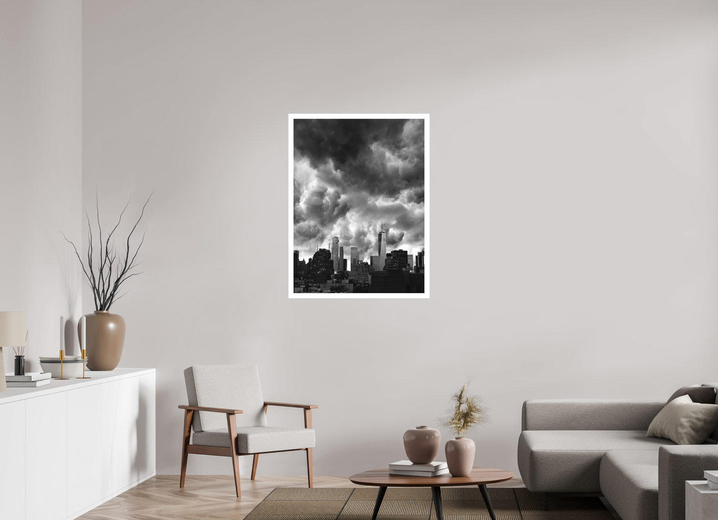 30 x 40″, Gallery Production Storm Clouds NYC