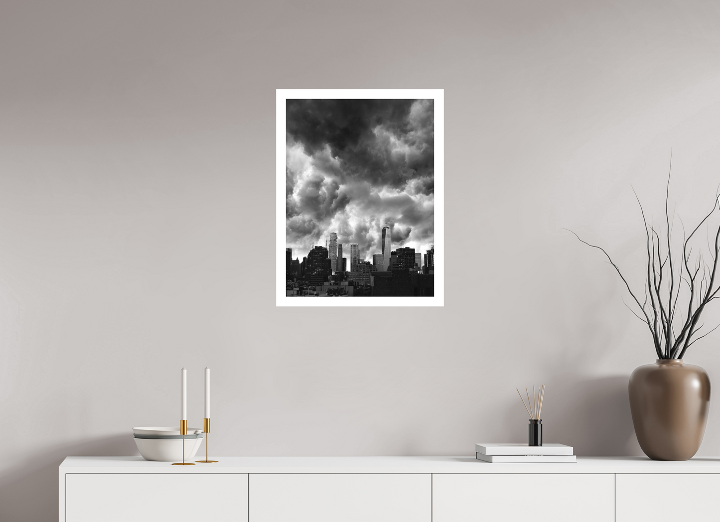 18 x 24″, Gallery Production Storm Clouds NYC